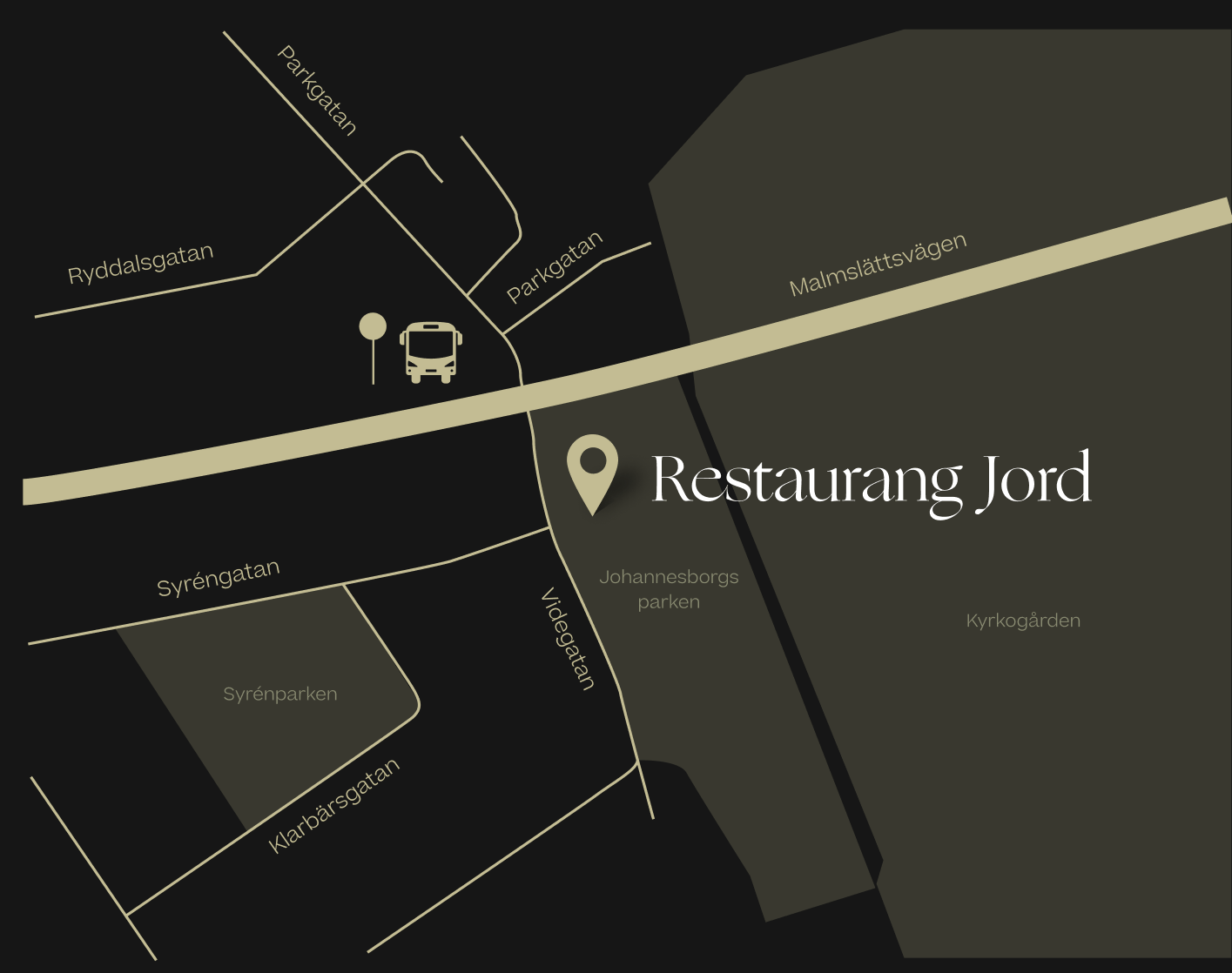 Map to Restaurang Jord