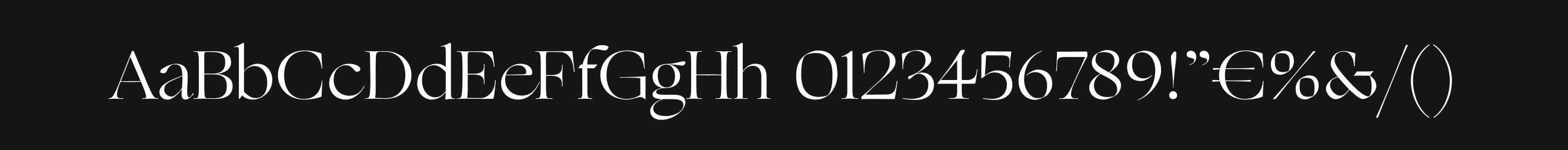 Jord display type specimen