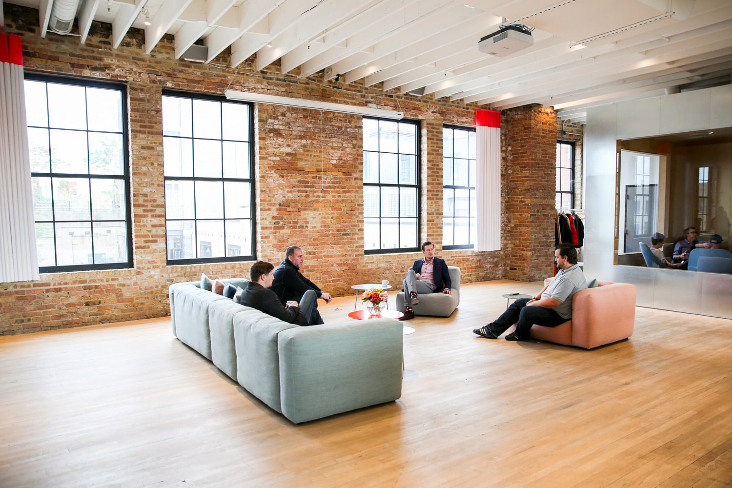 Office interiors from the Nansen Chicago office - lounge area